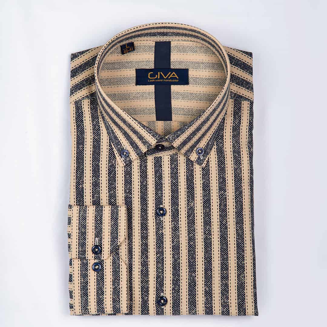 پیراهن چاپی راه راه 1368 - Thumbnail 1